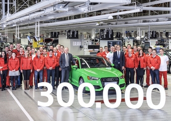 Jubiläum bei Audi Hungaria: 300.000stes Automobil fährt vom Band