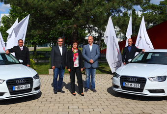 Harmonische Verbindung: Győrer Musiker fahren Győrer Audi 